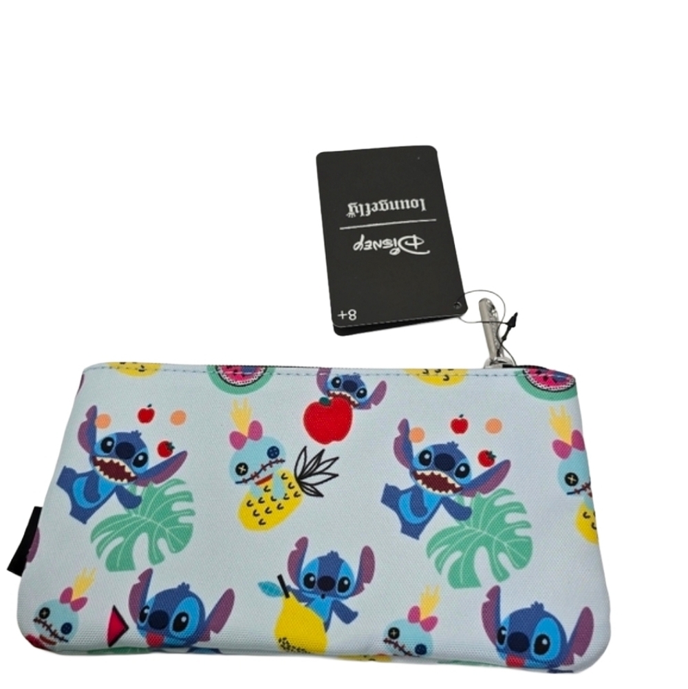 Loungefly Disney Stitch Scrump Fruit Bag Pencil Case Nwt - Picture 2 of 3